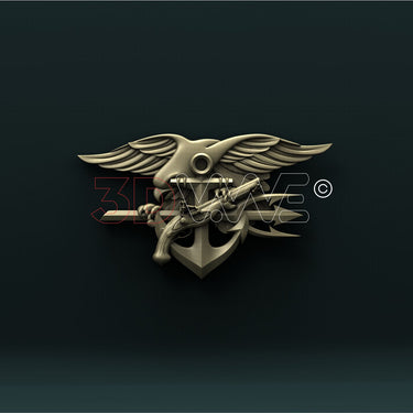 US NAVY SEAL TRIDENT 3D STL 3DWave